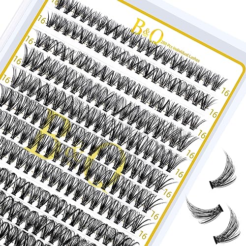 Lash Clusters 280 Pcs 40D-0.07D-9-15MIX B&Q LASH Individual Lashes C D Curl Eyelash Clusters Soft Volume - Image 42