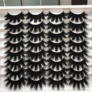 False Eyelashes Dramatic Lashes Mink Fluffy Thick Strip False Lashes Wispy Full Faux Mink Lashes Pack 16 Pairs ALICROWN