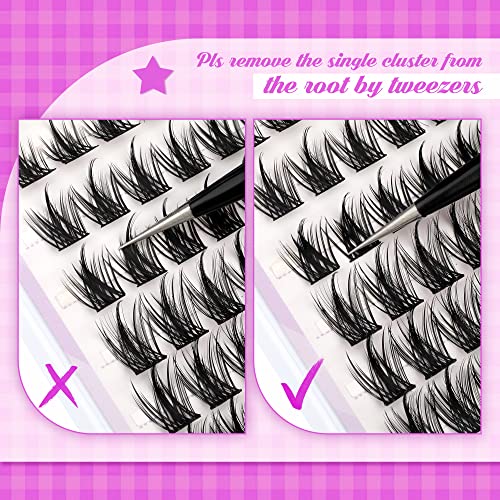 ALPHONSE Lash Clusters 9-16mm DIY Eyelash Extensions 200 Pcs Natural Look D Curl Wispy Cluster Lashes - Image 11