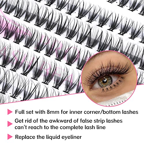 Lash Extension Kit 280Pcs Individual Lashes with Various Styles for DIY - Image 51