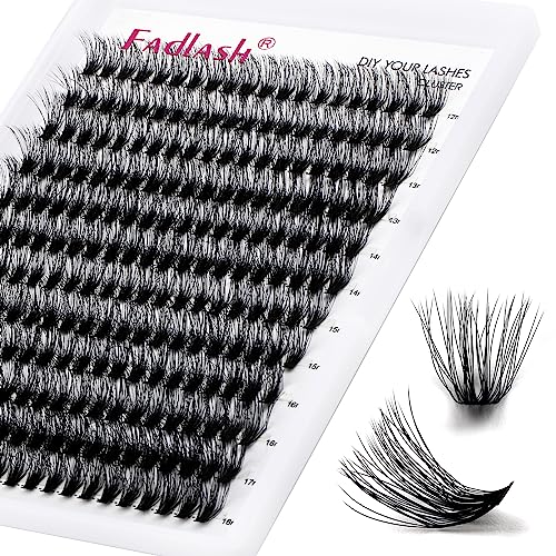 FADLASH D Curl 96pcs 12-18mm Lash Clusters Large Tray Wispy Mixed Length DIY Lash Extension Kit - Image 5