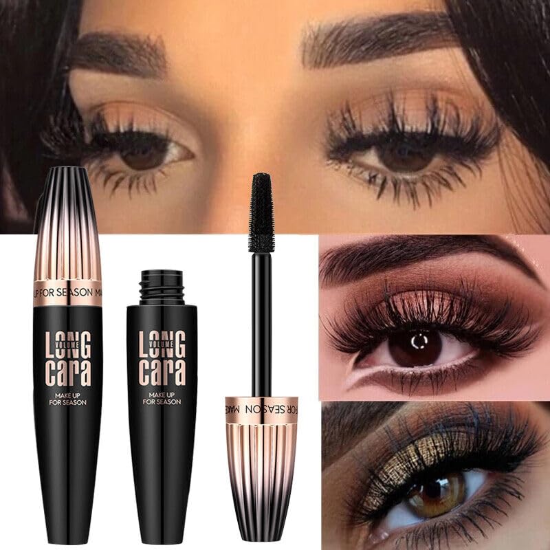 FalconX 4D Silk Fiber Black Mascara - Waterproof Long Lasting Cosmetics - Image 3