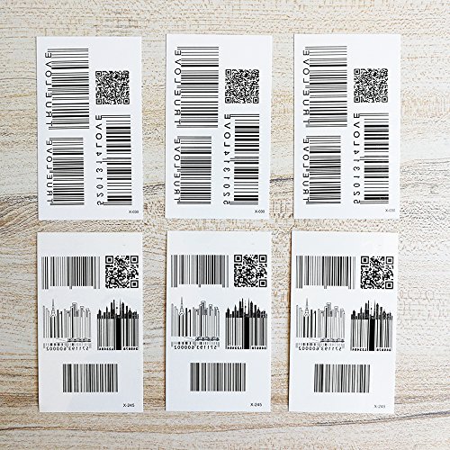 Barcode Tattoo Stickers Temporary Tattoos 6x10.5cm/2.36x4.13inches - Image 3