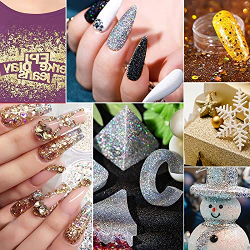 Ultra-thin Colorful Glitter Makeup Sequins - 8 Boxes - Image 2
