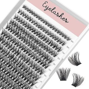 Cluster Lashes 240pcs D Curl Mixed Length Natural Look Eyelash Extension