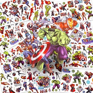 Superhero Temporary Tattoos for Kids, Waterproof & Durable, Easy Application