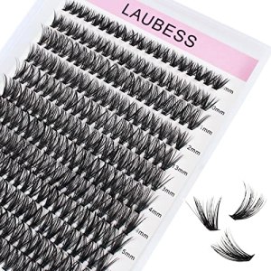Cluster Lashes 240pcs 40D D Curl Faux Mink Lash Extensions 0.07 0.10 Black