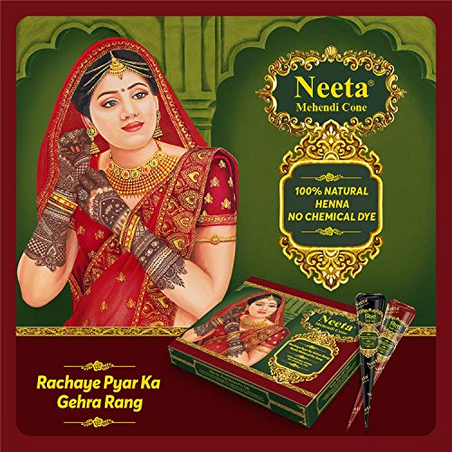 All Natural Herbal Henna Cones - Pack of 12 - Temporary Tattoos - Image 4