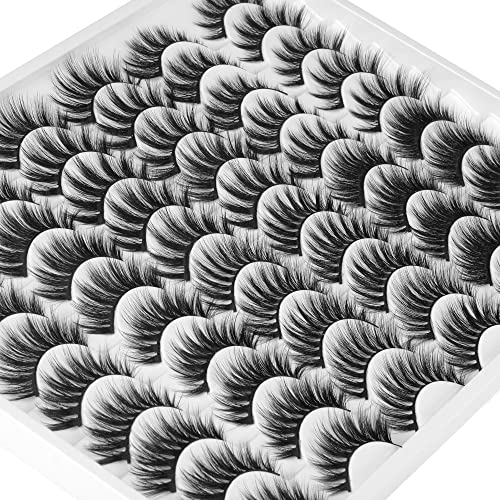 30 Pairs 20MM False Eyelashes Wholesale 6 Styles Mixed Lashes 8D Fluffy Volume Dramatic Faux Mink Eyelashes Pack - Image 11