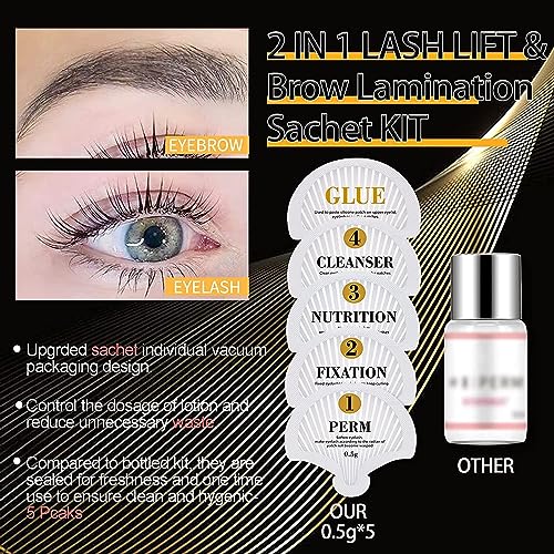 2023 Upgrade Lash Lift Kit, Brow Lamination, Professional Semi-Permanent Lash Lifting Perming Wave, Salon DIY, DONG RHYME - Image 6