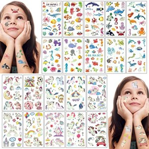 Luminous Temporary Tattoos, 20 Pcs, Cartoon Stickers, Glow in the Dark