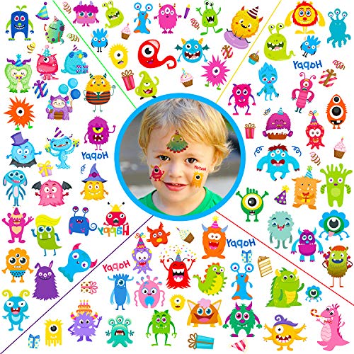 Monster Dinosaur Temporary Tattoos Stickers for Kids Birthday Party Favors