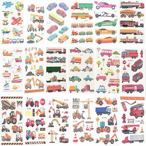 Construction Vehicle Temporary Tattoos 18 Sheets for Boys Girls Kids Adults Birthday Party
