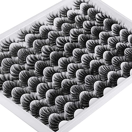 30 Pairs 20MM False Eyelashes Wholesale 6 Styles Mixed Lashes 8D Fluffy Volume Dramatic Faux Mink Eyelashes Pack - Image 7