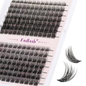FADLASH DIY Lash Extension Kit D Curl Individual Lashes Cluster 12-18mm