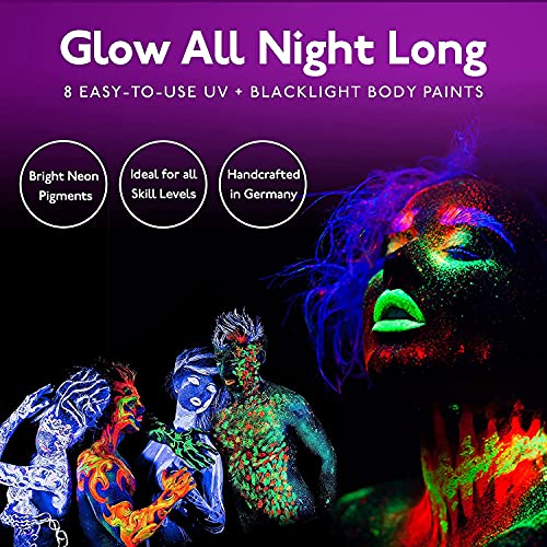 Glow in the Dark Face and Body Paint Crayons 6 Colors - Image 4