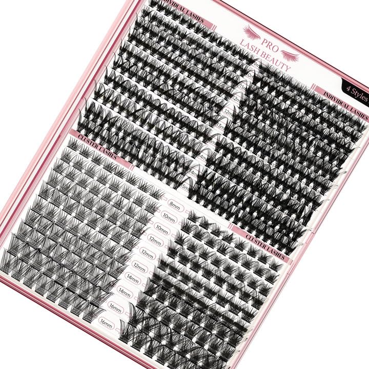 Lash Extension Kit 280Pcs Individual Lashes with Various Styles for DIY - Image 42