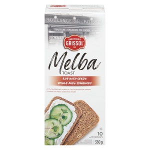 Boulangerie Grissol Melba Toast Rye with Seeds