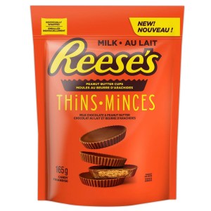 Reese's Thins Peanut Butter Cups Milk Chocolate 165g