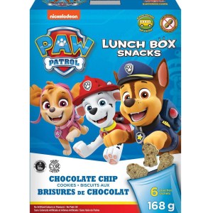 Paw Patrol Lunch Box Snacks Chocolate Chip Cookies