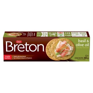 Breton Basil and Olive Oil Crackers