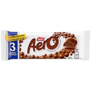 Aero Race Wheels Nestlé Aero Milk Chocolate Share-Size 3-Piece Bar 63g