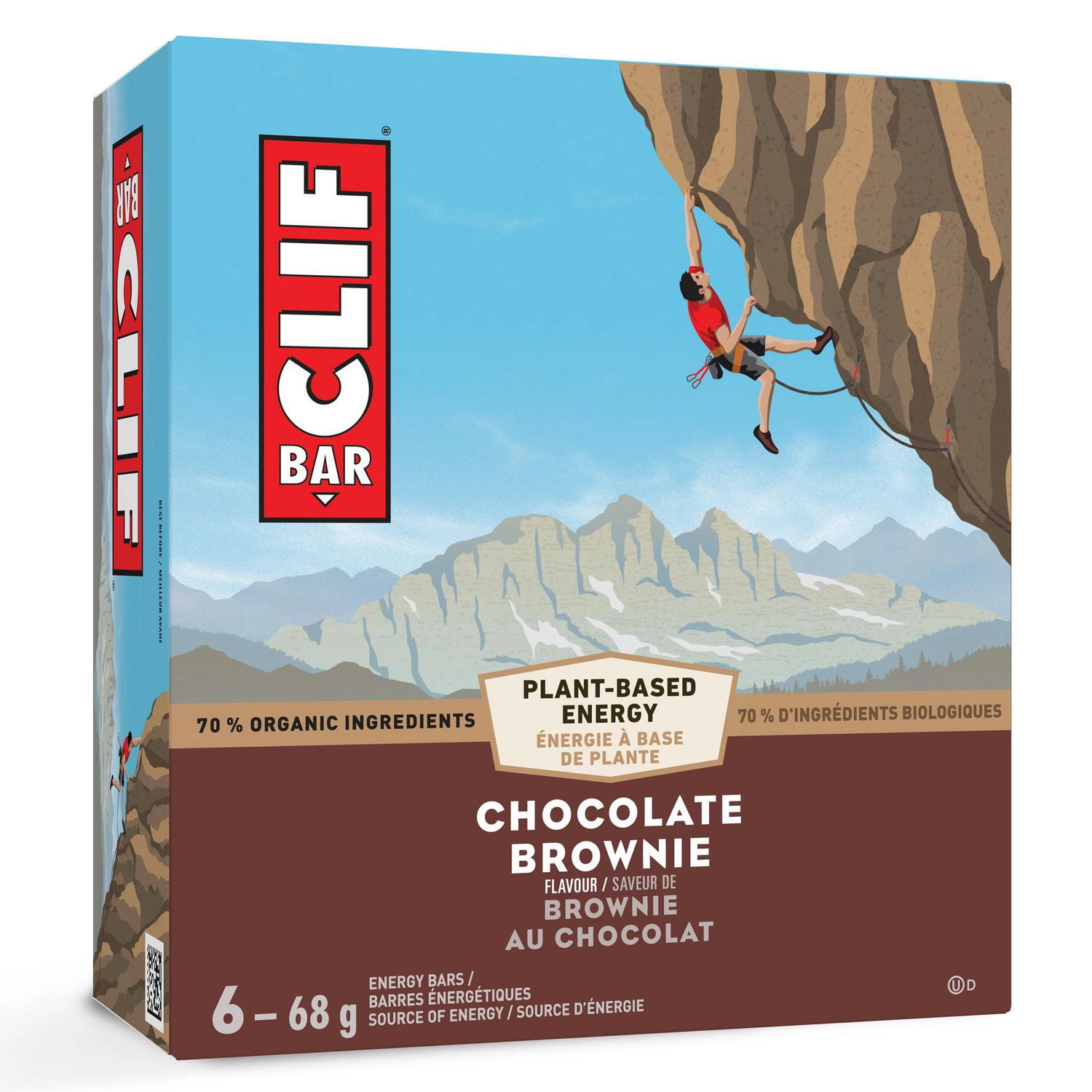 Clif Bar Chocolate Brownie Energy Bar 408g