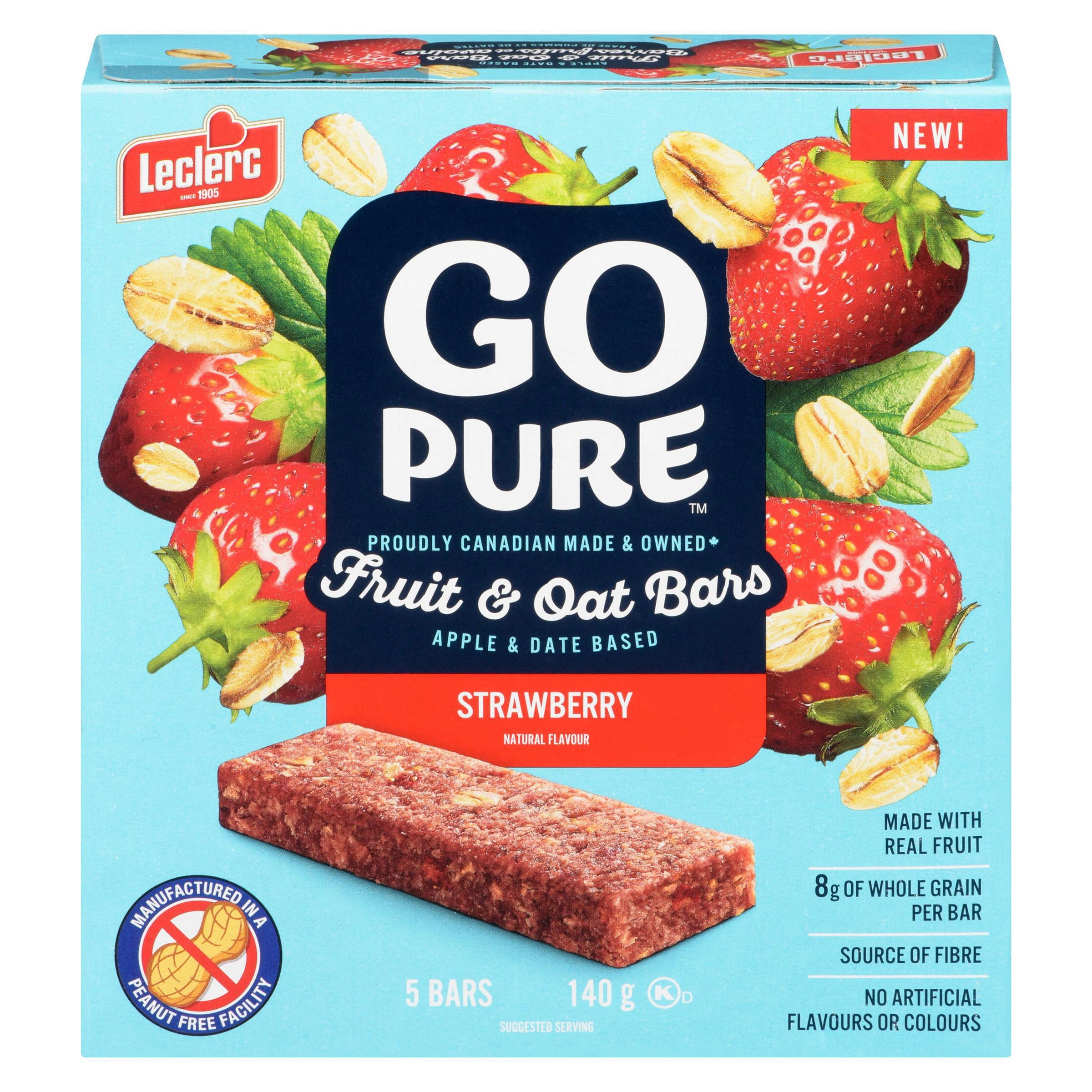 Go Pure Strawberry Fruit & Oat Bars 140g