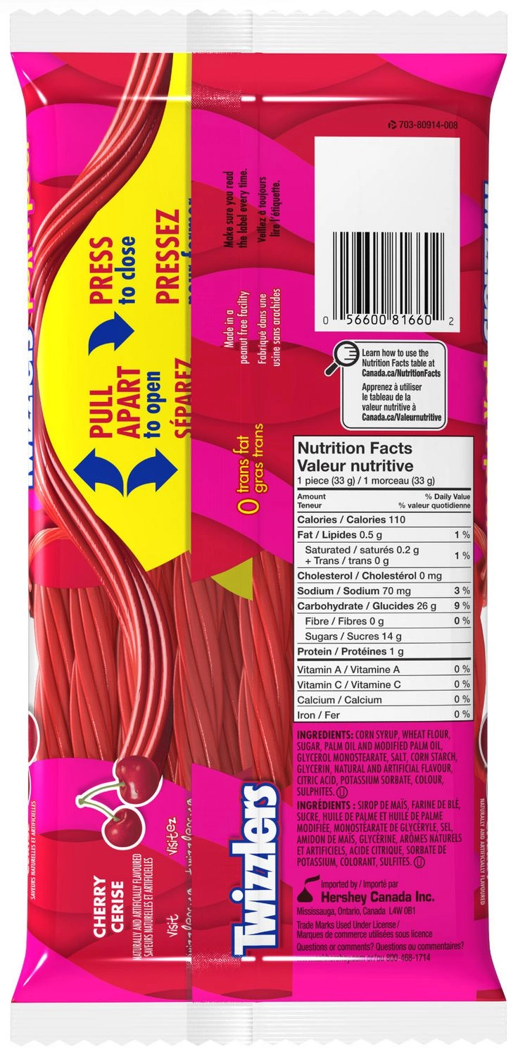 TWIZZLERS PULL-N-PULL Cherry Candy 396g - Image 3