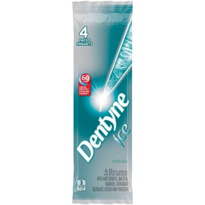 Dentyne Ice Avalanche Sugar-Free Gum, 4 Pack (12 Pieces per Pack)