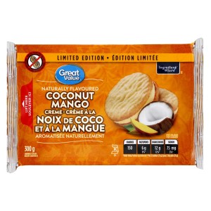 Great Value Coconut Mango Creme Sandwich Cookies