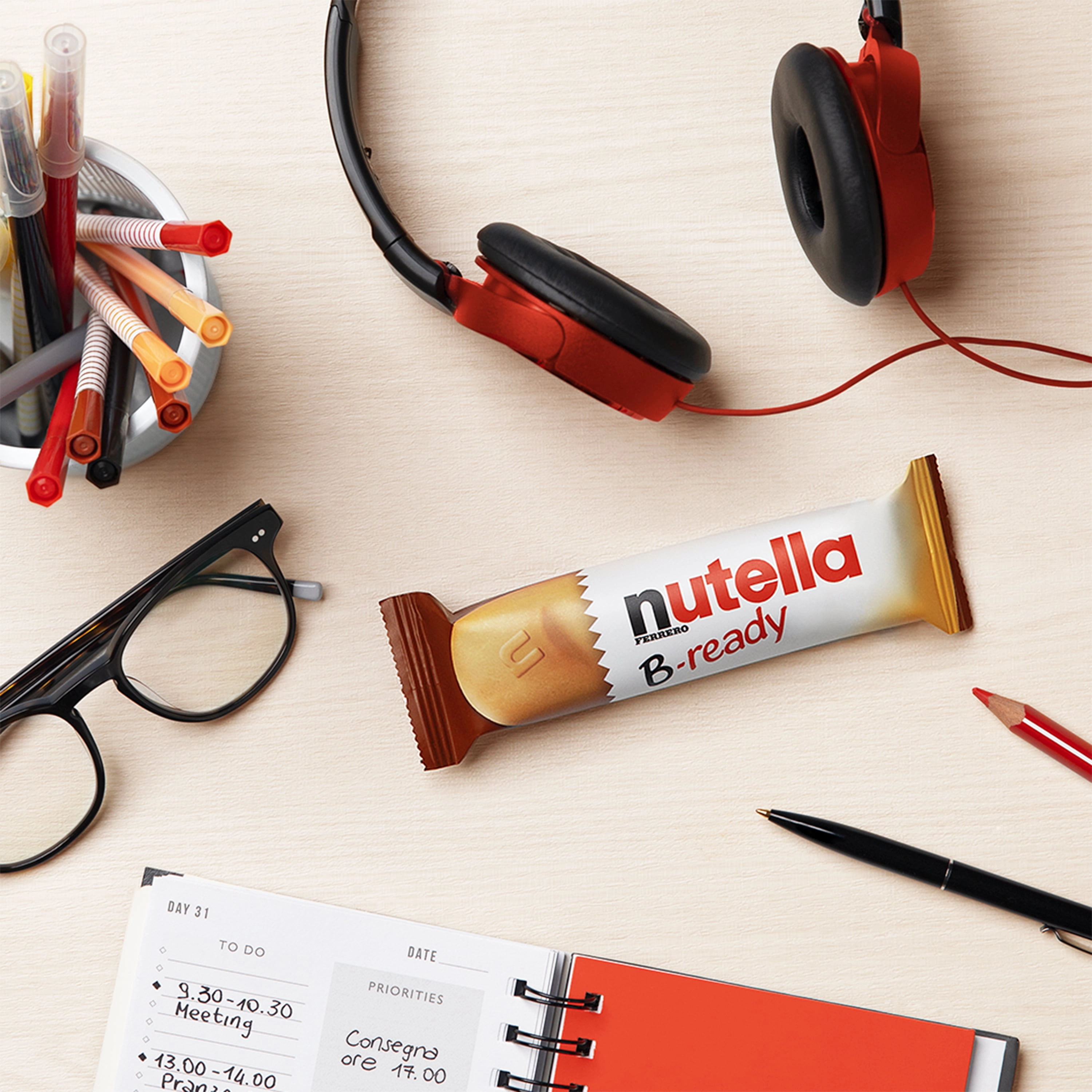 Nutella B-Ready, 6 Bars Pack, Crunchy Wafer Filled with Delicious Nutella 132g - Image 8