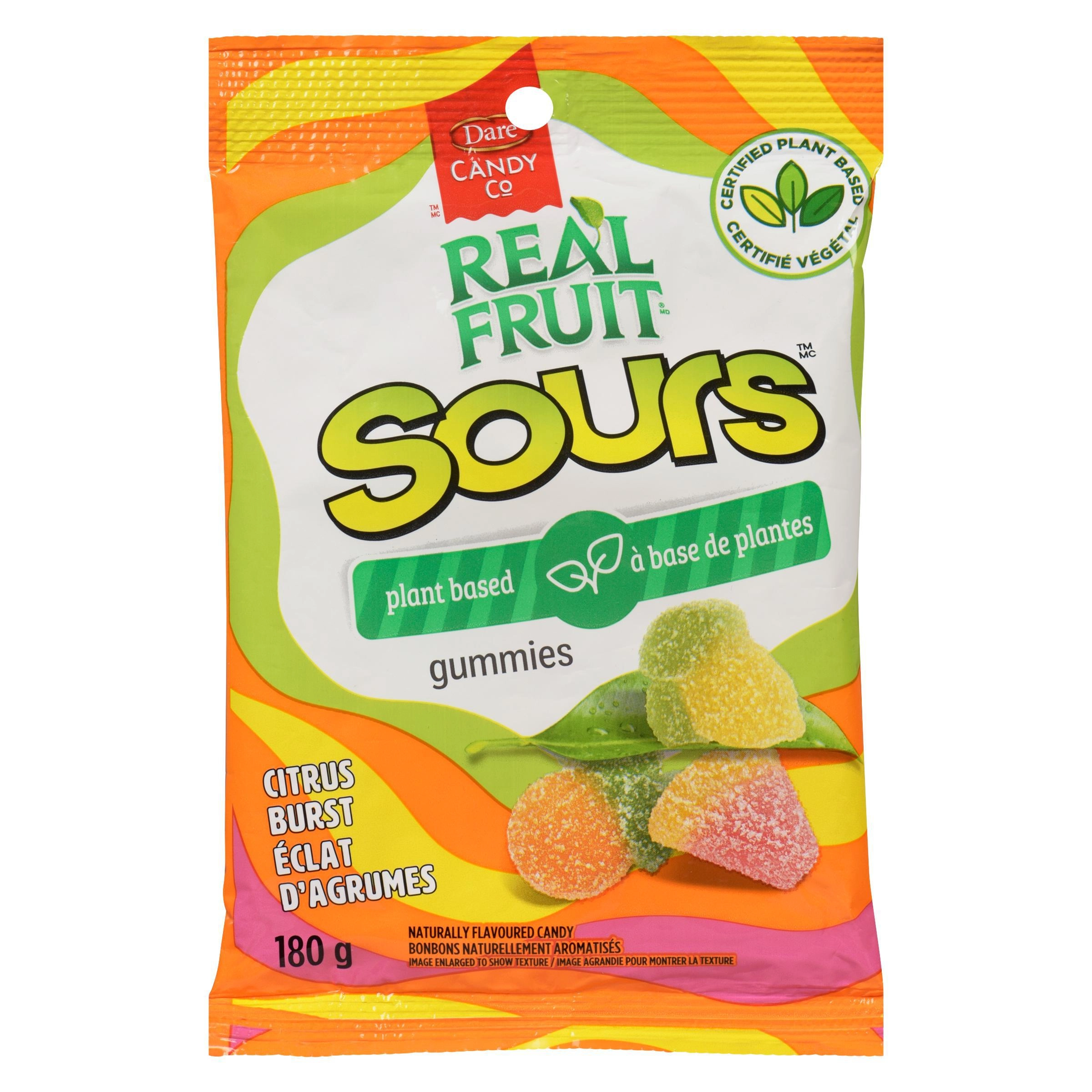 Real Fruit Gummies REALFRUIT Sours Citrus Burst Plant-Based Gummies - Image 2