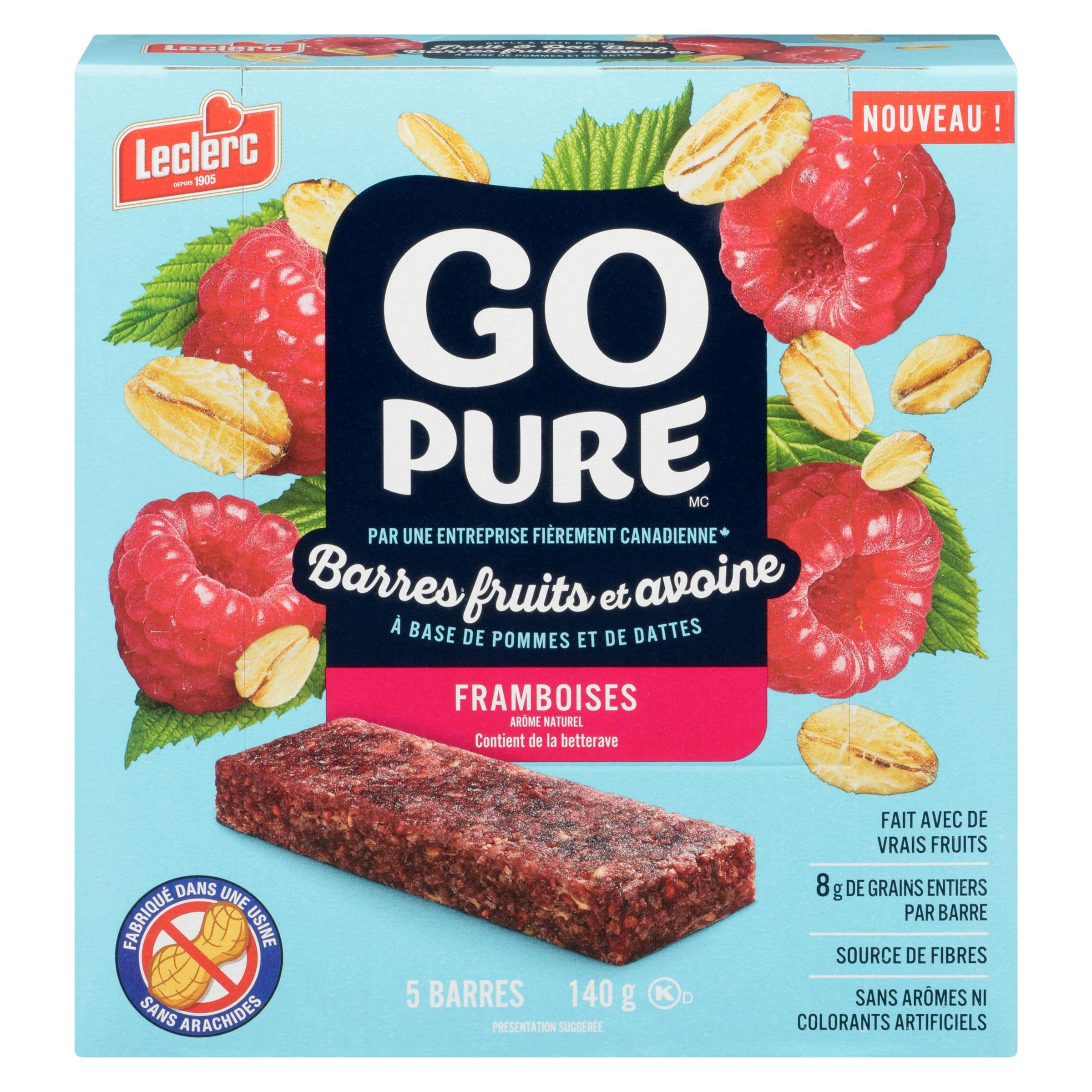 Go Pure Raspberry Fruit & Oat Bars 140g - Image 5