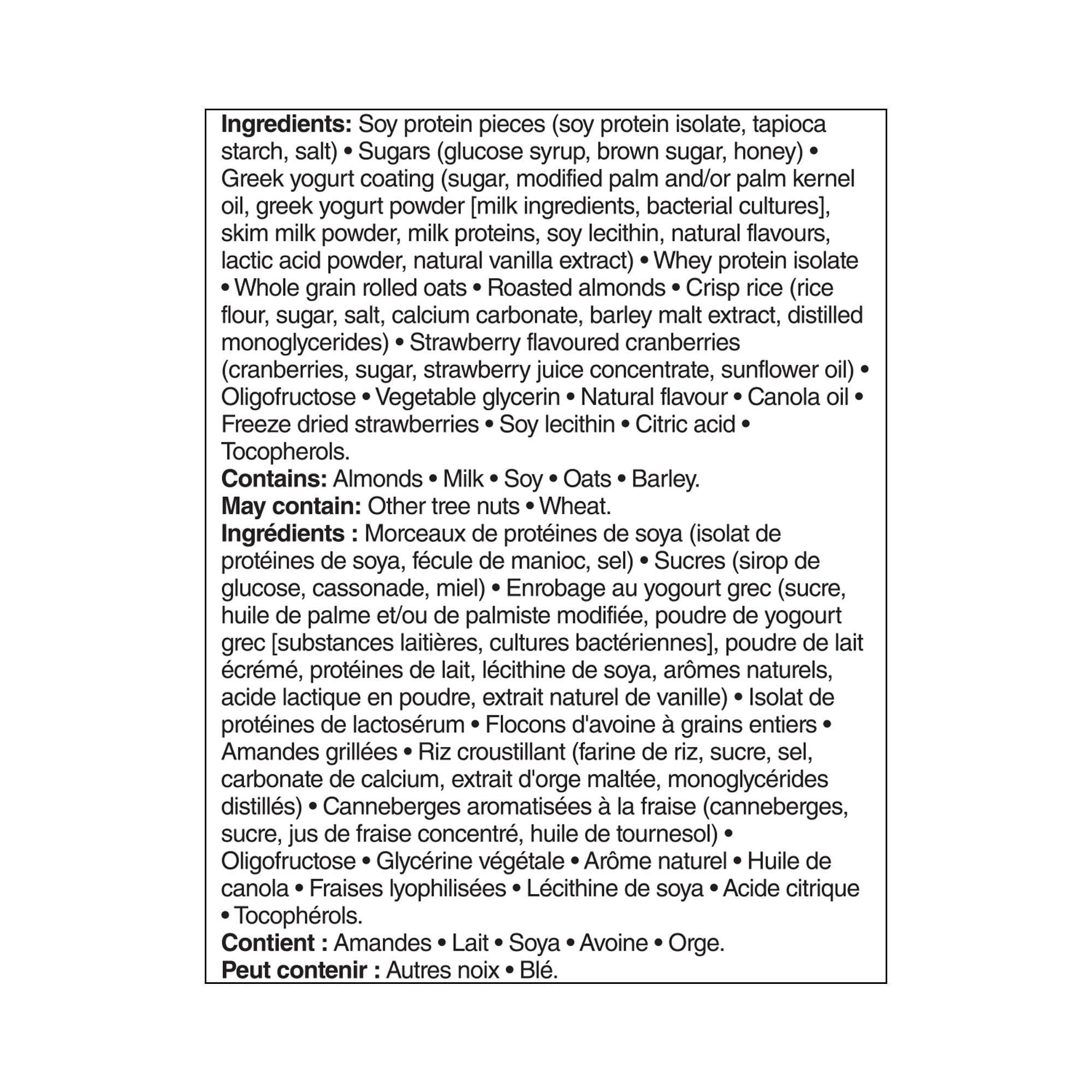 Great Value Strawberry & Yogurt Protein Bars - Image 2