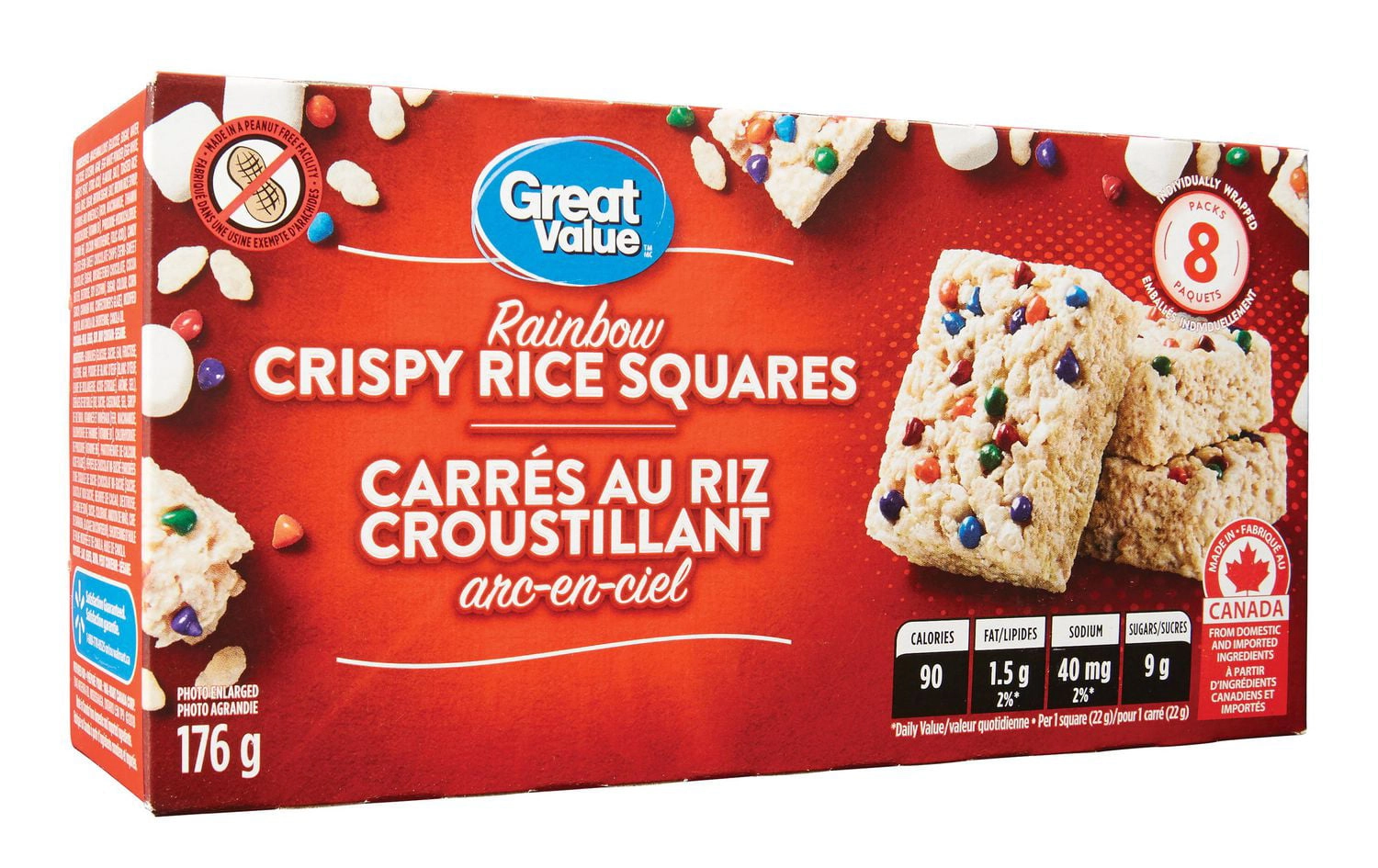 Great Value Rainbow Chocolate Crispy Rice Squares - Image 3