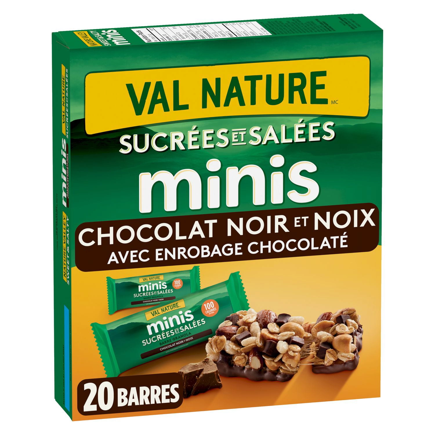 Nature Valley Mini Granola Bars, Sweet and Salty Nut, Dark Chocolate, 20 ct 425 g - Image 2