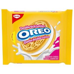 Oreo Double Stuf Golden Sandwich Cookies, 261g