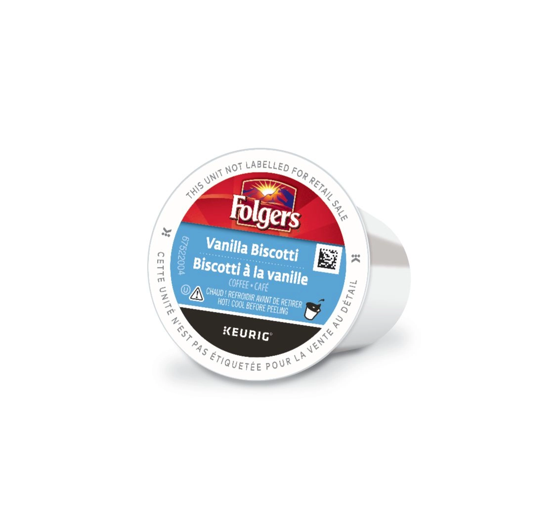 Folgers Vanilla Biscotti K-Cup Coffee Pods 30 Count 270g - Image 3