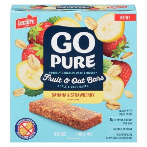Go Pure Banana & Strawberry Fruit & Oat Bars 140g