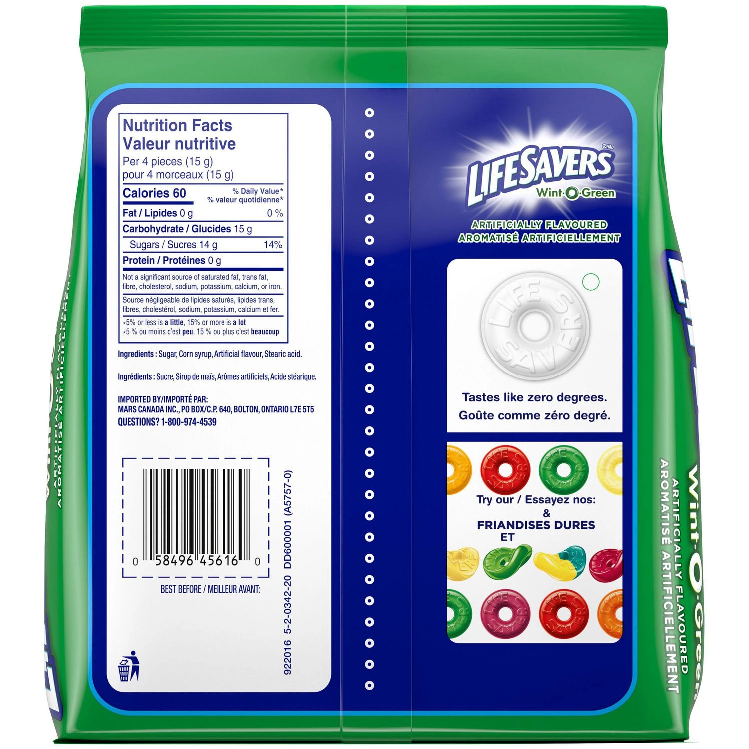 Life Savers Wint O Green Candy Mints, Sharing Bag, 411g - Image 3