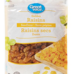 Great Value Seedless Golden Raisins 375g