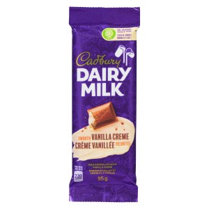 Cadbury Dairy Milk Smooth Vanilla Crème Chocolate Bars, 95g