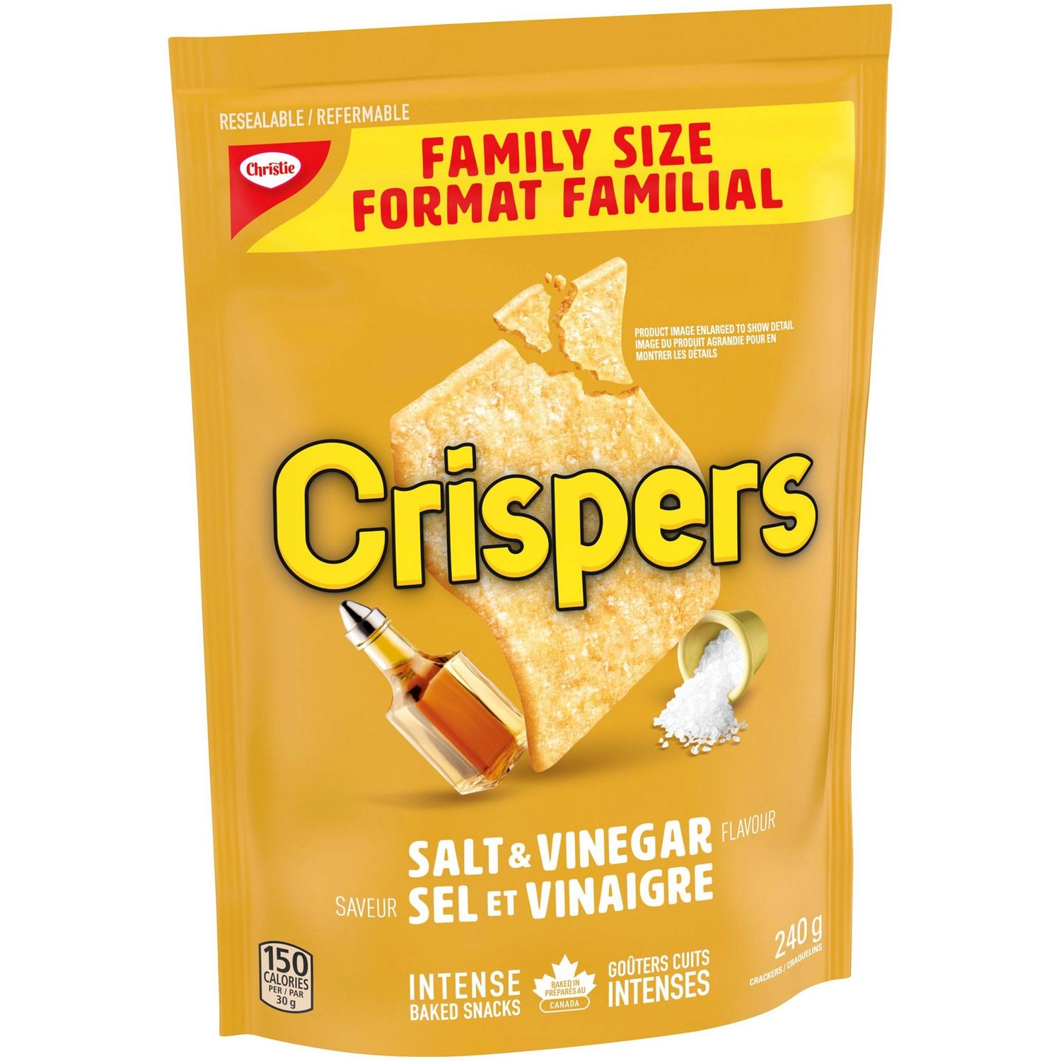 Christie Crispers Salt & Vinegar Flavour Family Size Salty Snacks - Image 6