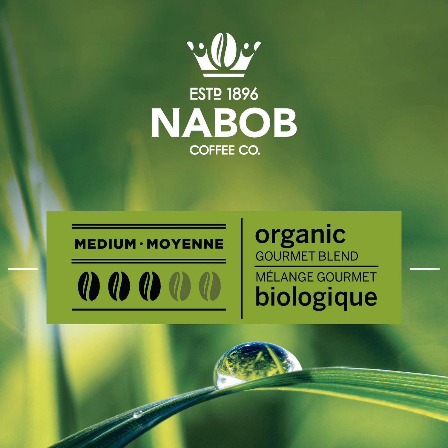 NABOB Organic Gourmet Blend Ground Coffee 915g - Image 2