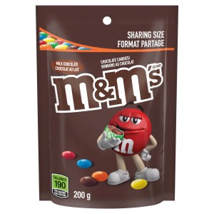 M&M's Milk Chocolate Candies, Sharing Bag, 200g
