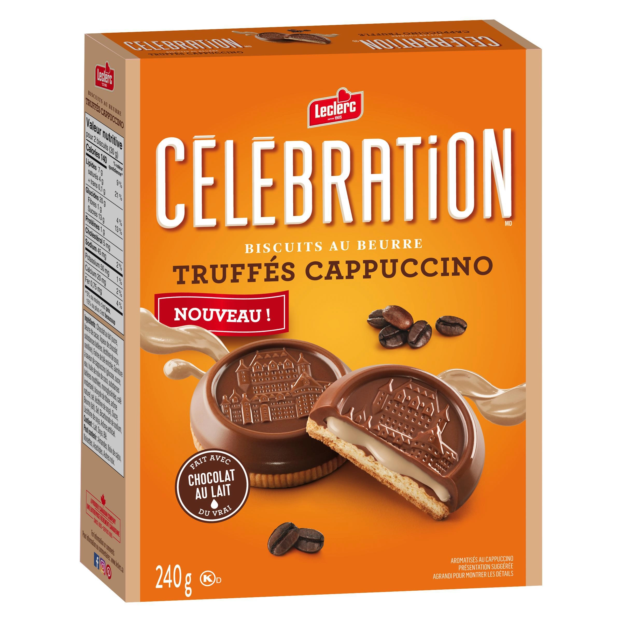 Leclerc Celebration Cappuccino Truffle Milk Chocolate Cookie - Image 6