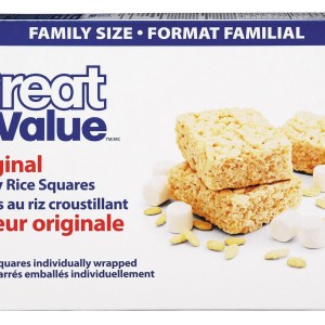Great Value Crispy Rice Squares Family Pack 528g