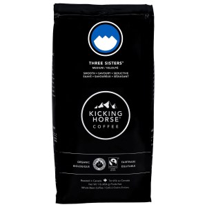 Kicking Horse Coffee - Three Sisters - Medium Roast, Whole Bean 454g