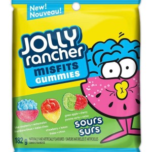 Jolly Rancher Misfits Gummies Sours Candy 182g